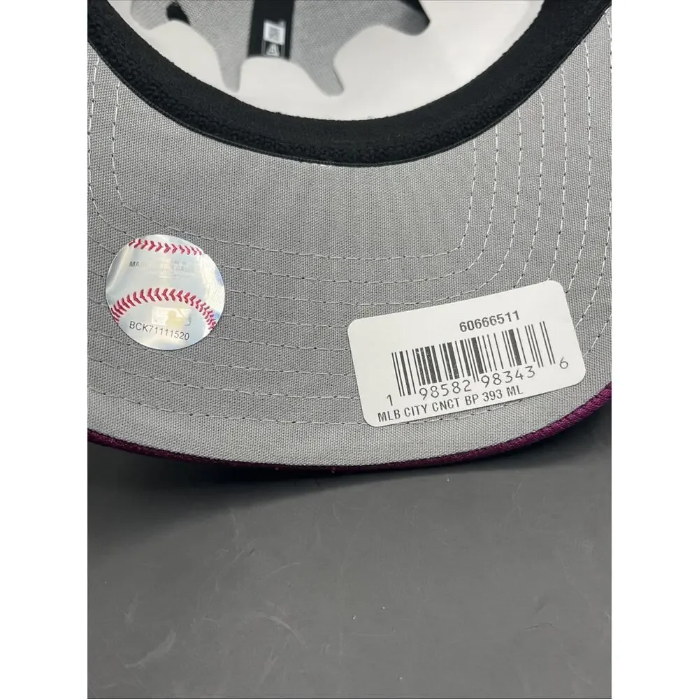 New Era Black Purple New York Mets City Connect Batting Practice Cap Sz M/L